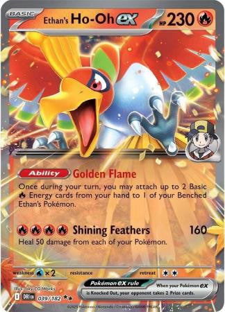 Destined Rivals 039/182 Ethan's Ho-Oh ex (Half Art)