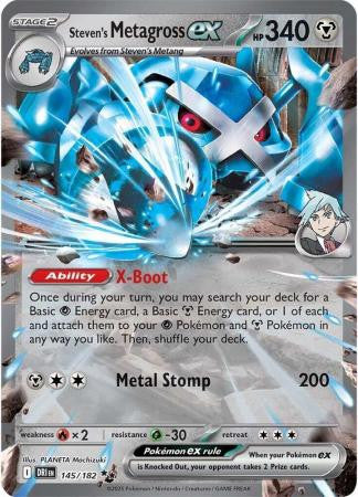 Destined Rivals 145/182 Steven's Metagross ex (Half Art)