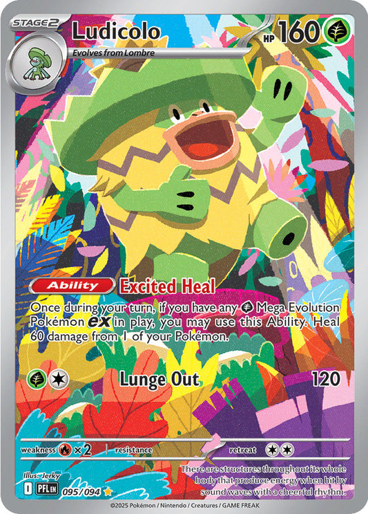 ME Phantasmal Flames 095/094 Ludicolo (Illustration Rare) IR